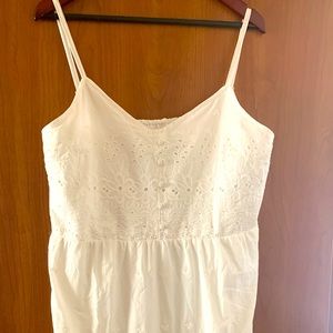 NWT Maurice’s White Tiered Eyelet Sun Dress * size Large